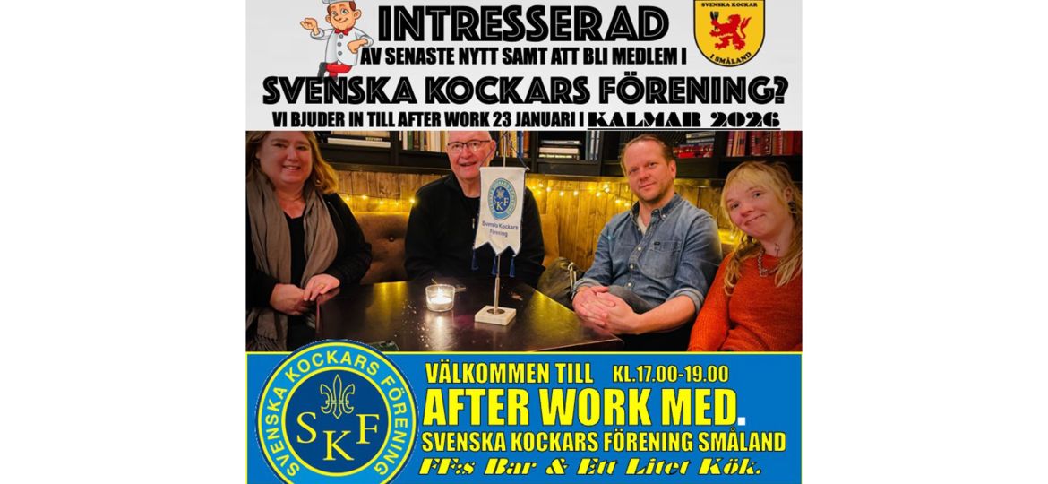 AFFISCH AFTER WORK FREDAG 23 JANUARI KALMAR kopiera