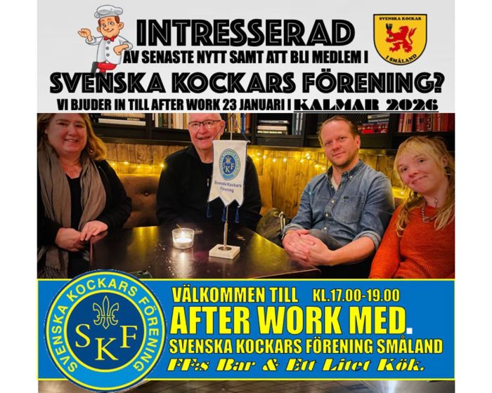 AFFISCH AFTER WORK FREDAG 23 JANUARI KALMAR kopiera