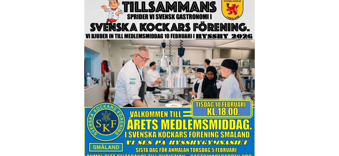 AFFISCH MEDLEMSMIDDSAG TISDAG 10 FEBRUARI RYSSBY kopiera